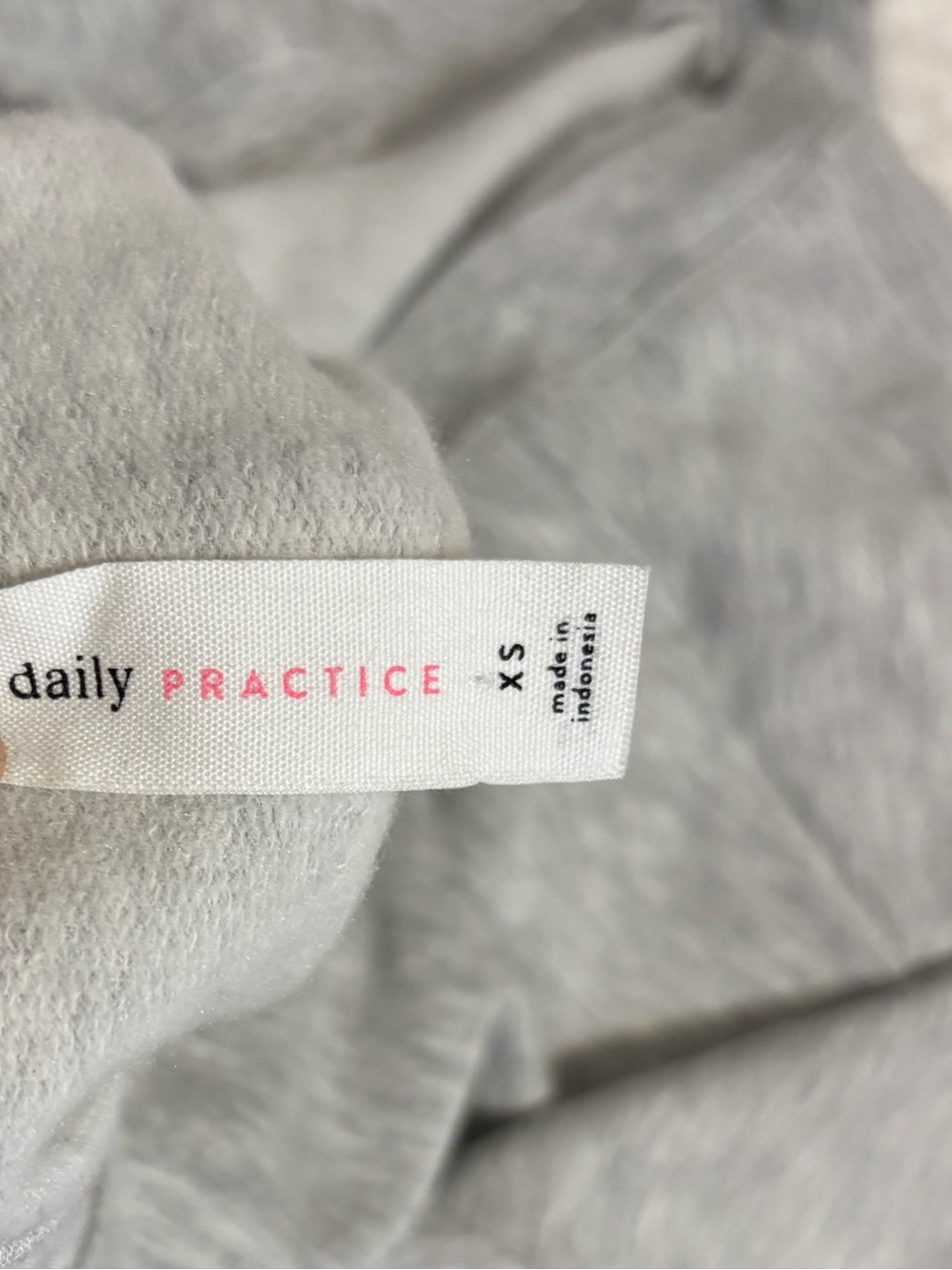 Anthropologie Daily Practice Gray Ruched Side Midi Dress Size XS - Picture 2 of 2